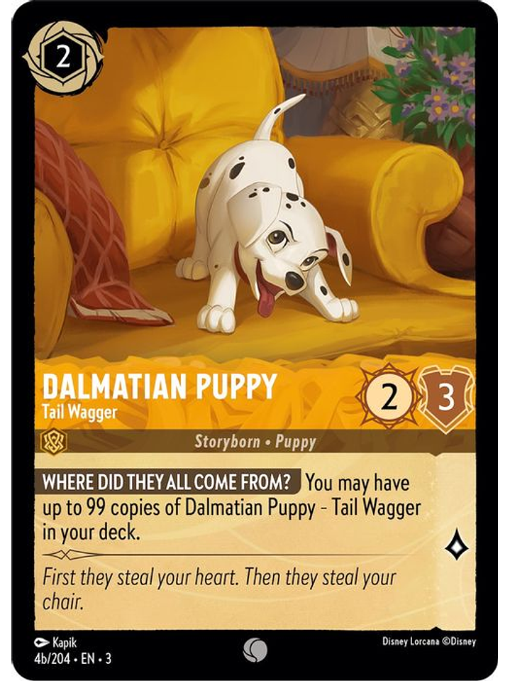 Dalmatian Puppy - Tail Wagger (4b/204)  - 004/204 - Common 1