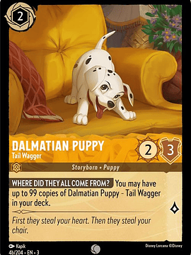 Dalmatian Puppy - Tail Wagger (4b/204)  - 004/204 - Common