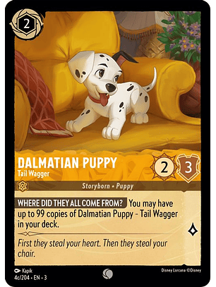 Dalmatian Puppy - Tail Wagger (4c/204)  - 004/204 - Common