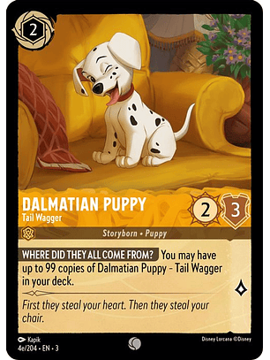 Dalmatian Puppy - Tail Wagger (4e/204)  - 004/204 - Common