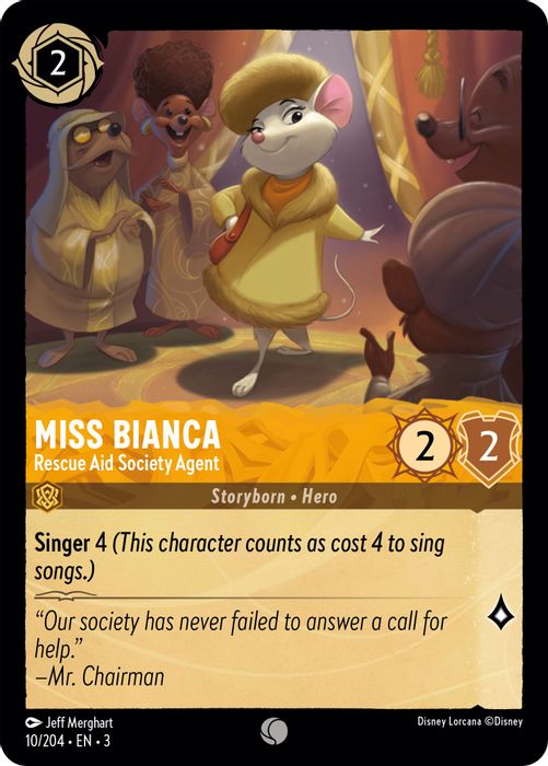 Miss Bianca - Rescue Aid Society Agent  - 010/204 - Common