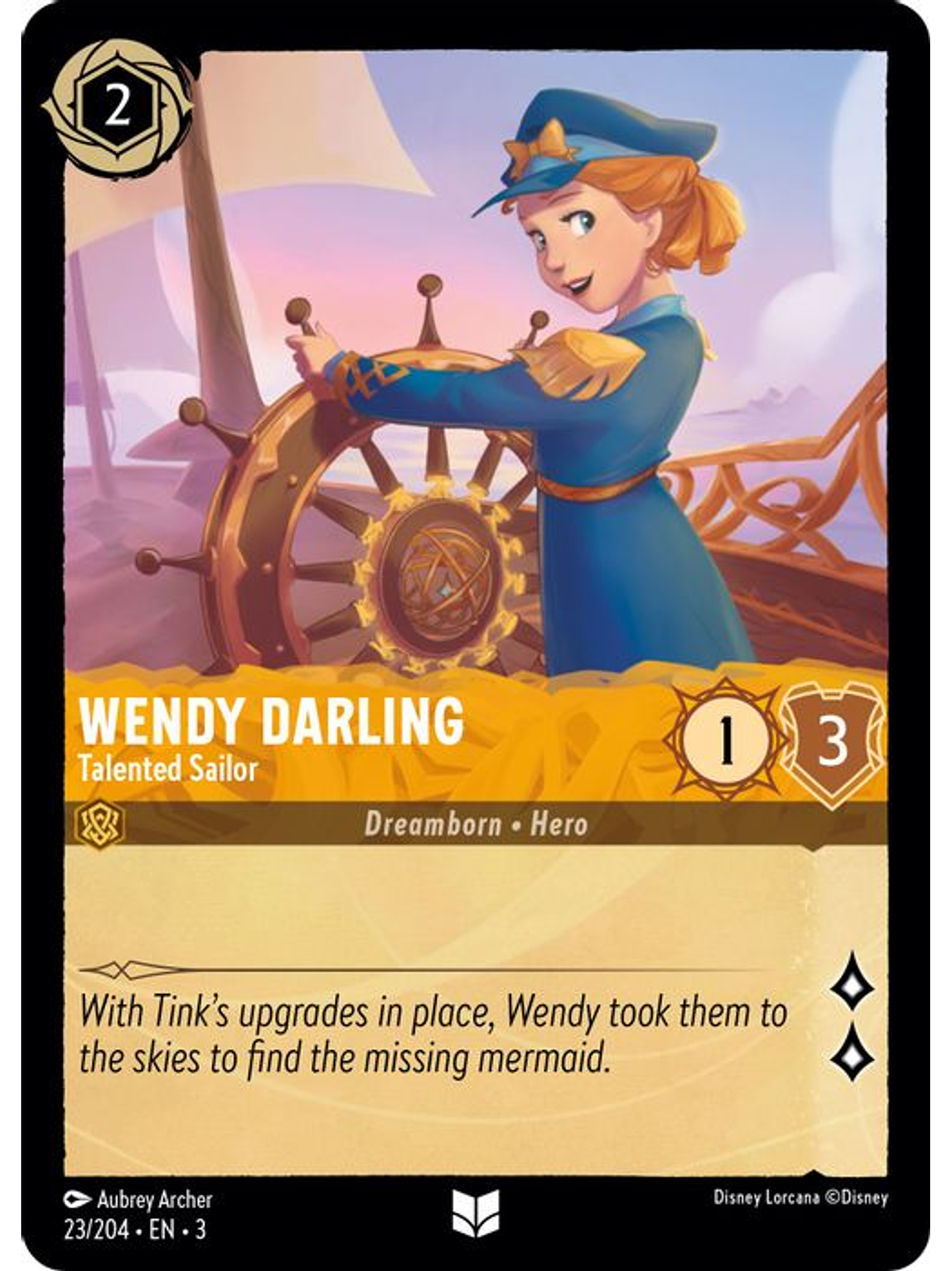 Wendy Darling - Talented Sailor  - 023/204 - Uncommon 1