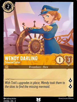 Wendy Darling - Talented Sailor  - 023/204 - Uncommon