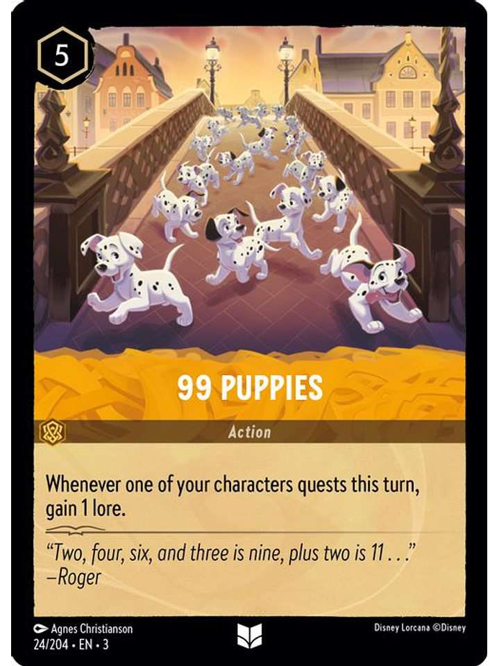 99 Puppies  - 024/204 - Uncommon 1