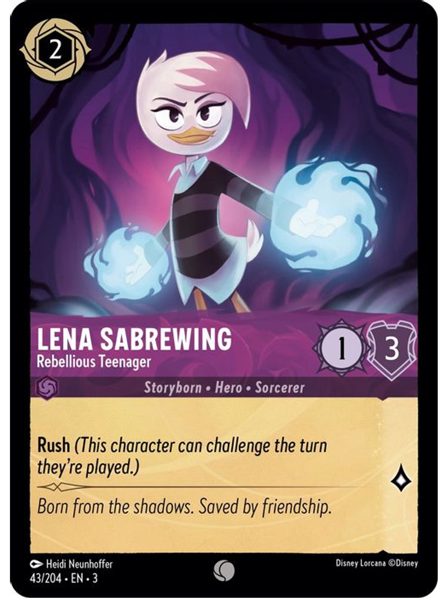 Lena Sabrewing - Rebellious Teenager  - 043/204 - Common 1