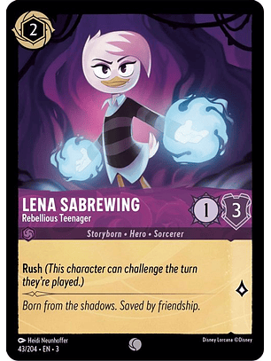 Lena Sabrewing - Rebellious Teenager  - 043/204 - Common