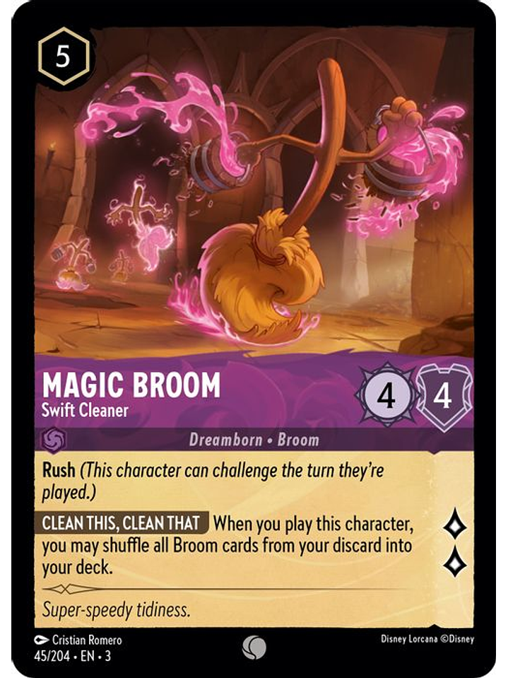 Magic Broom - Swift Cleaner  - 045/204 - Common 1