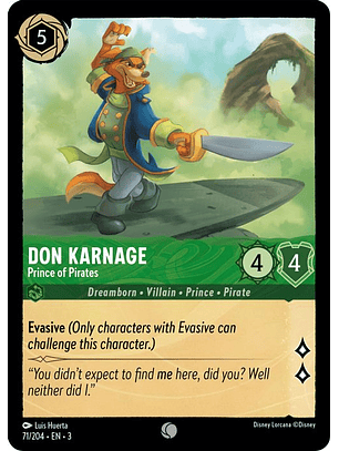 Don Karnage - Prince of Pirates  - 071/204 - Common