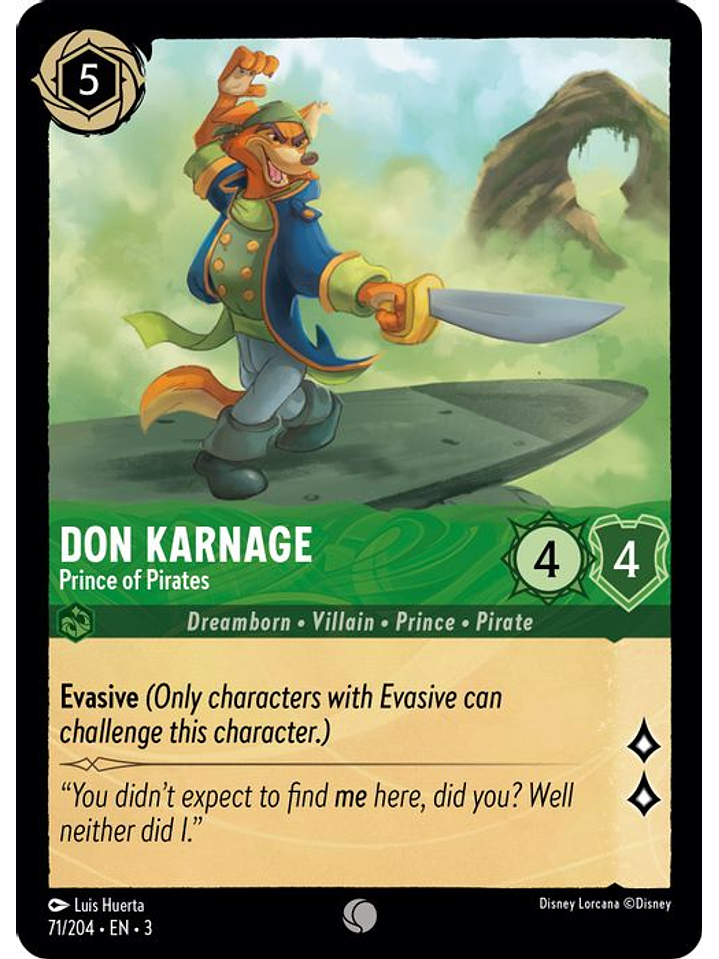 Don Karnage - Prince of Pirates  - 071/204 - Common 1
