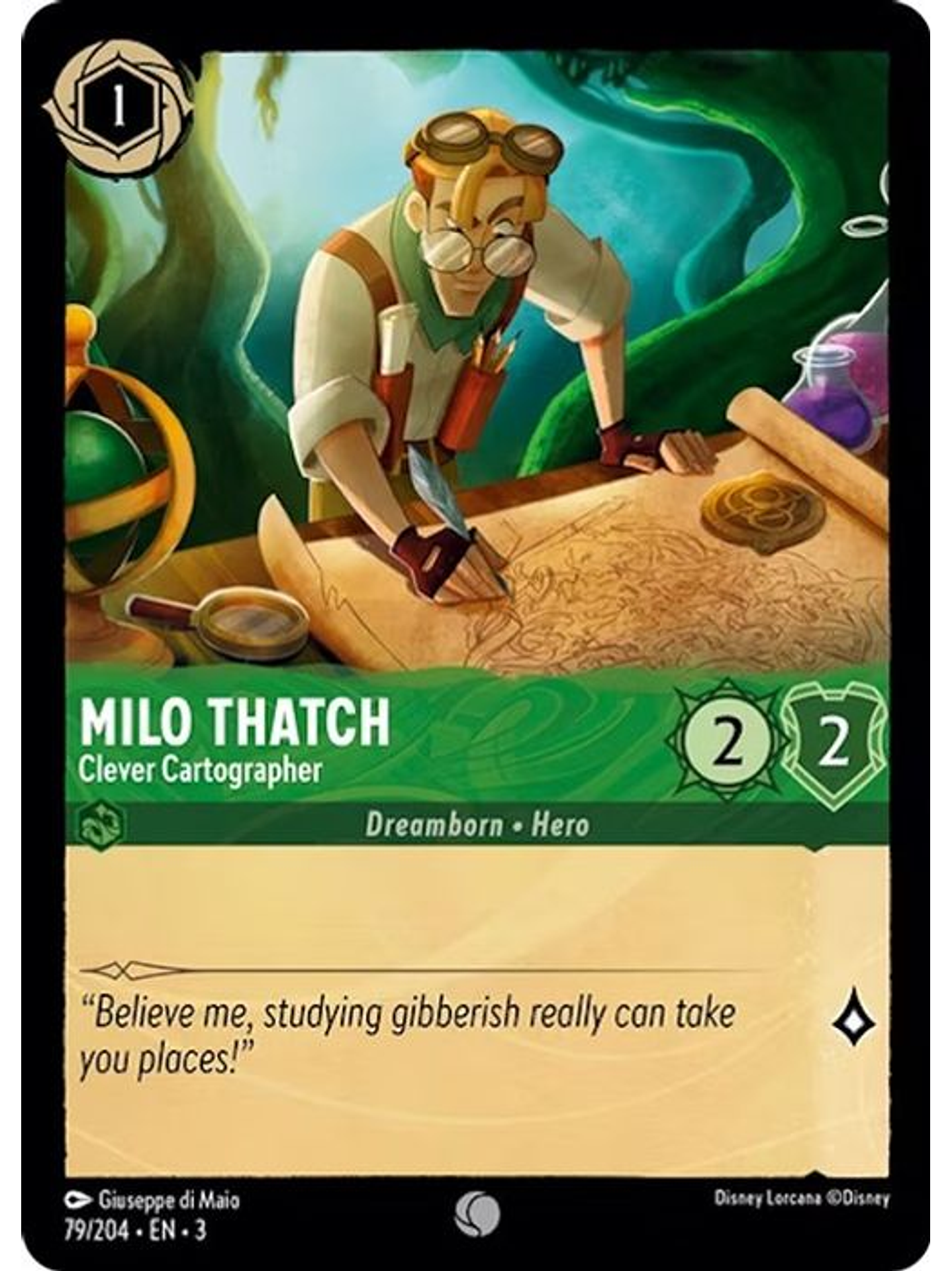 Milo Thatch - Clever Cartographer  - 079/204 - Common 1