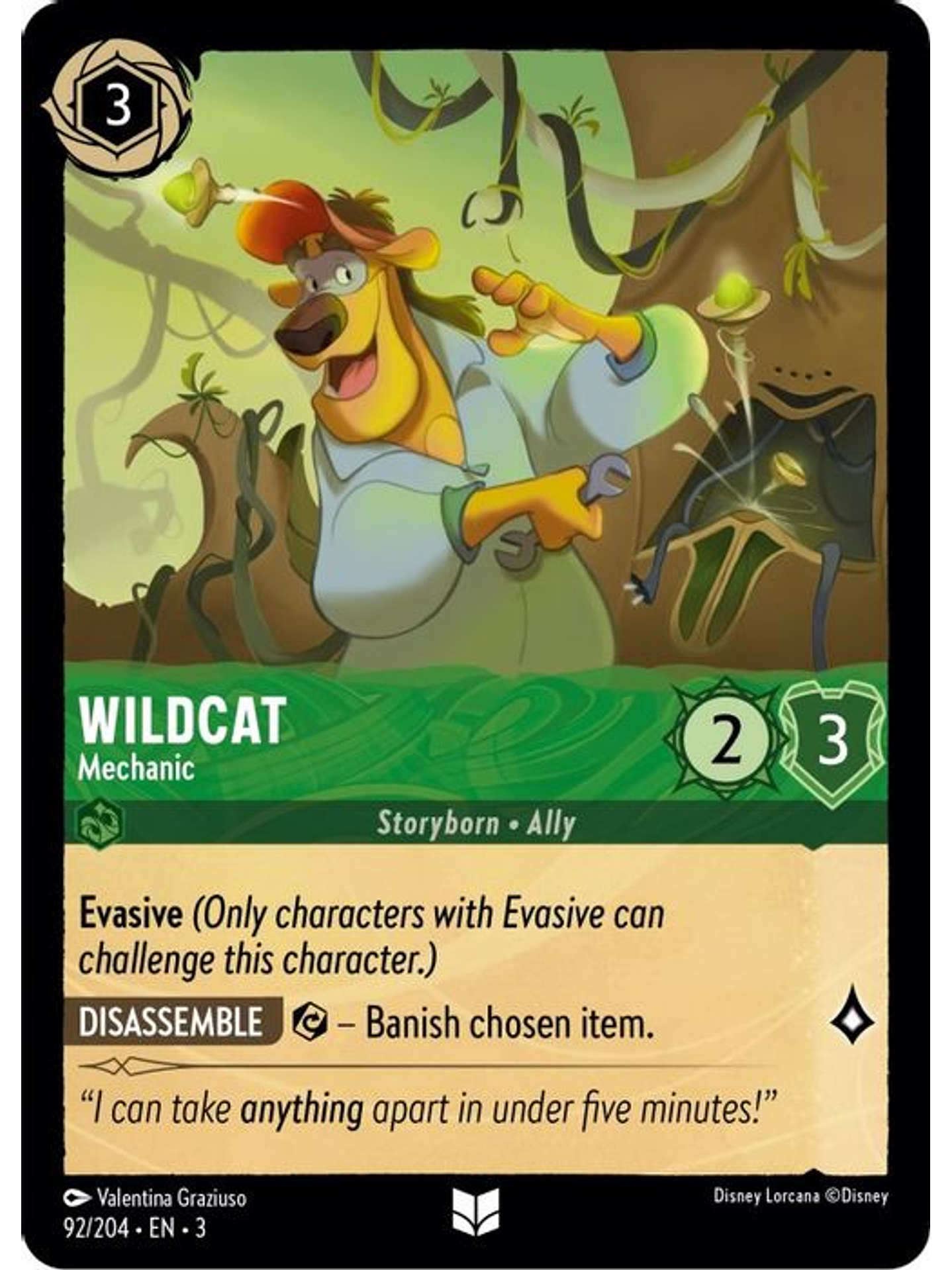 Wildcat - Mechanic  - 092/204 - Uncommon 1