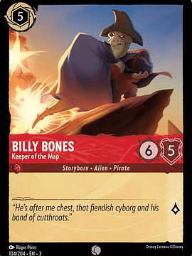Billy Bones - Keeper of the Map  - 104/204 - Common