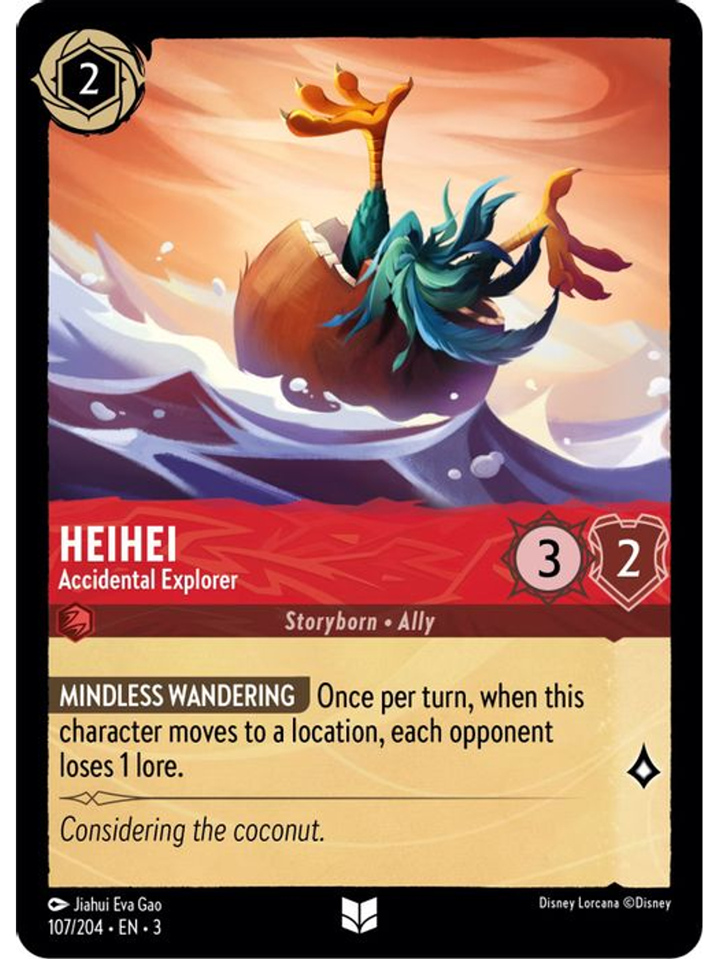 HeiHei - Accidental Explorer  - 107/204 - Uncommon 1