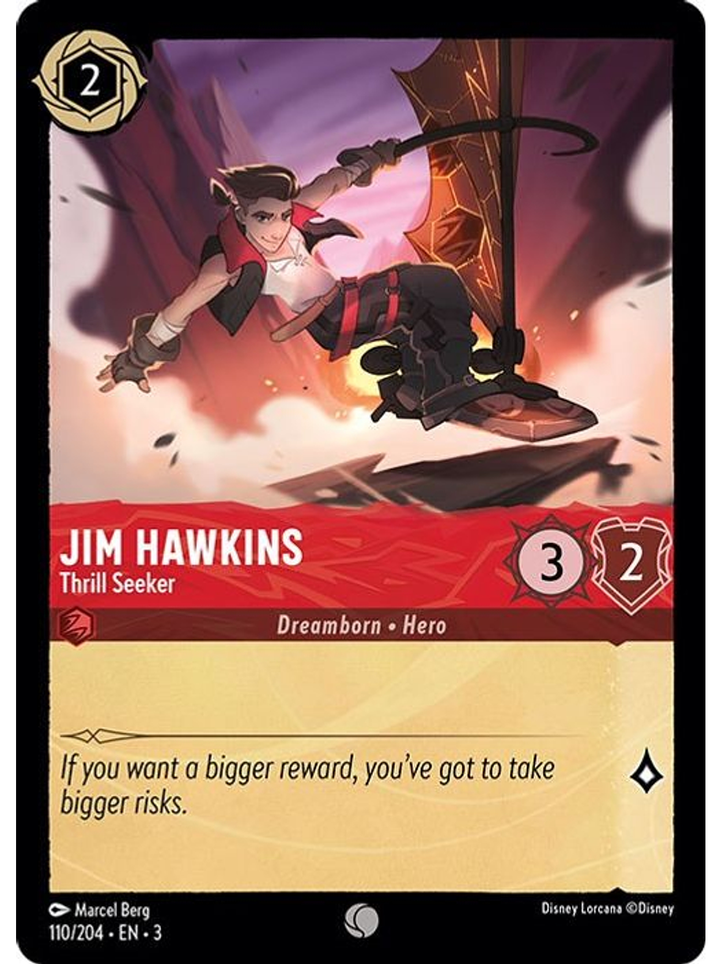 Jim Hawkins - Thrill Seeker  - 110/204 - Common 1