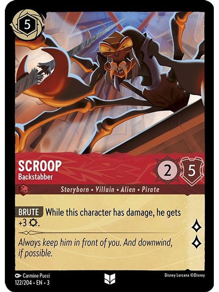 Scroop - Backstabber  - 122/204 - Uncommon 1
