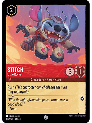 Stitch - Little Rocket  - 125/204 - Common