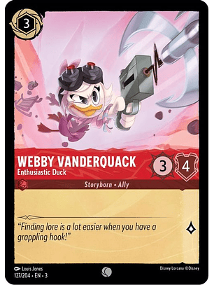 Webby Vanderquack - Enthusiastic Duck  - 127/204 - Common
