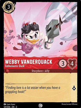 Webby Vanderquack - Enthusiastic Duck  - 127/204 - Common