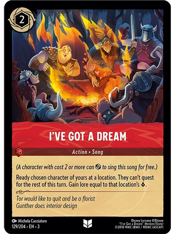 I've Got a Dream  - 129/204 - Uncommon 1