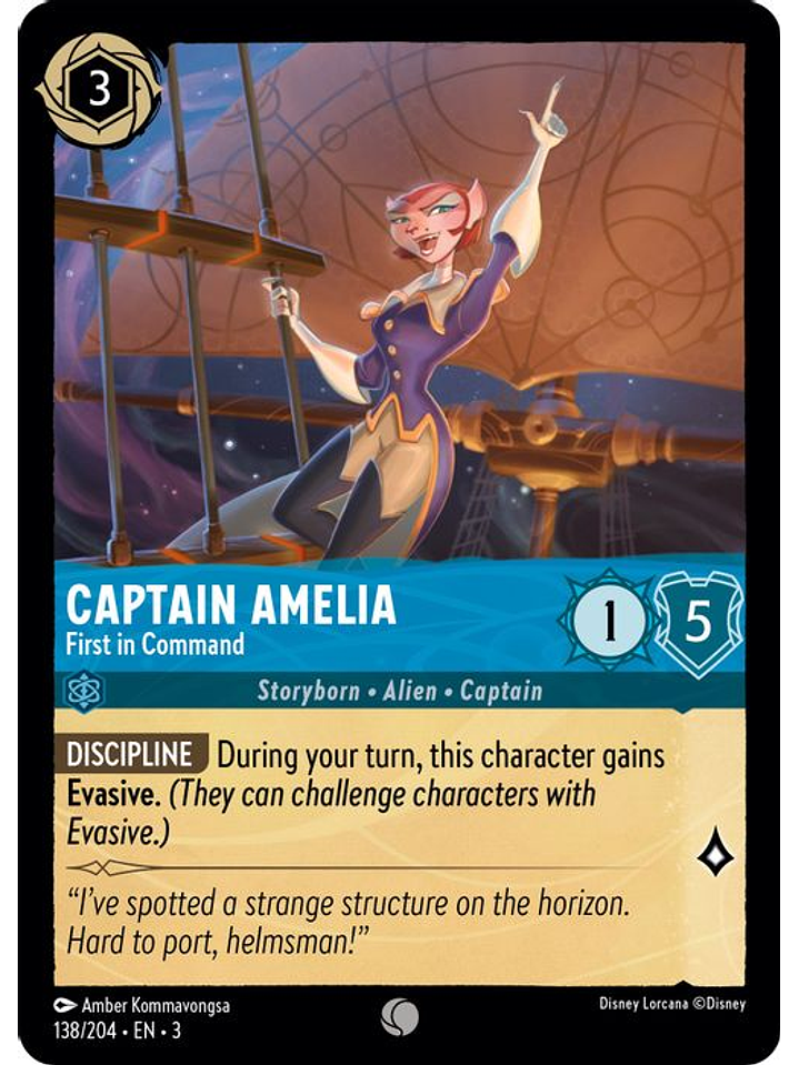 Captain Amelia - First in Command  - 138/204 - Common 1