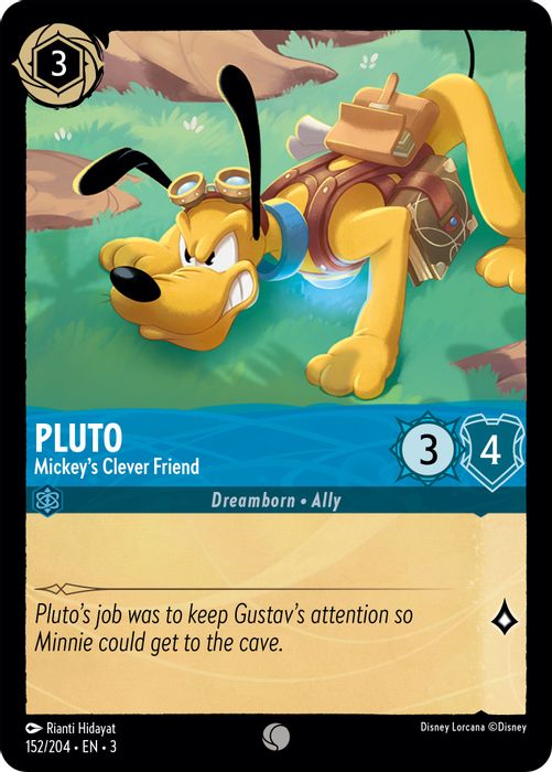 Pluto - Mickey's Clever Friend  - 152/204 - Common