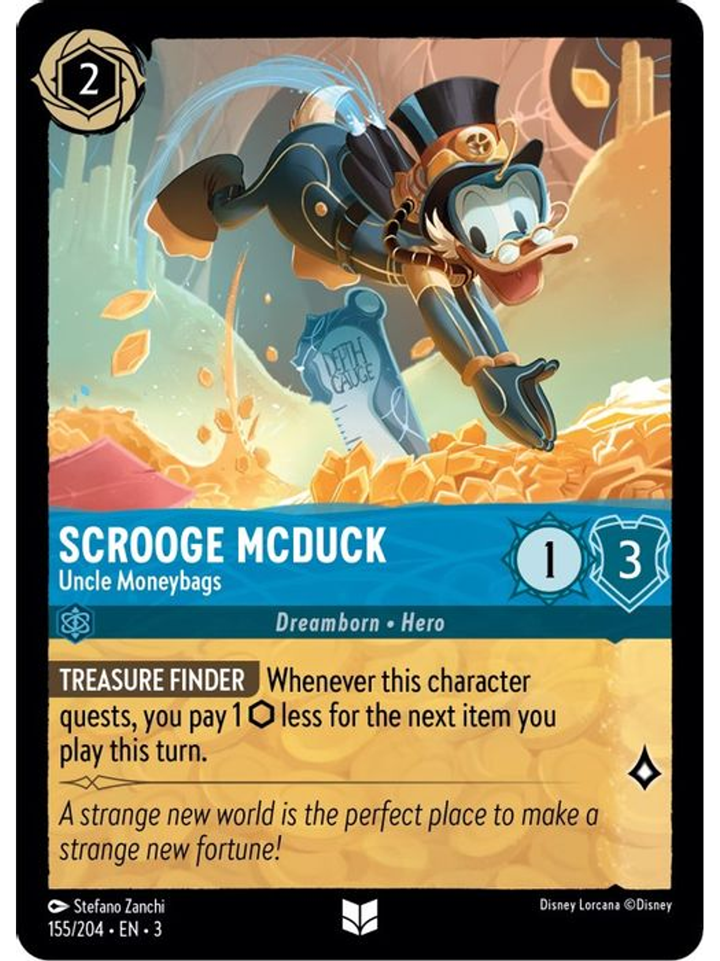 Scrooge McDuck - Uncle Moneybags  - 155/204 - Uncommon 1