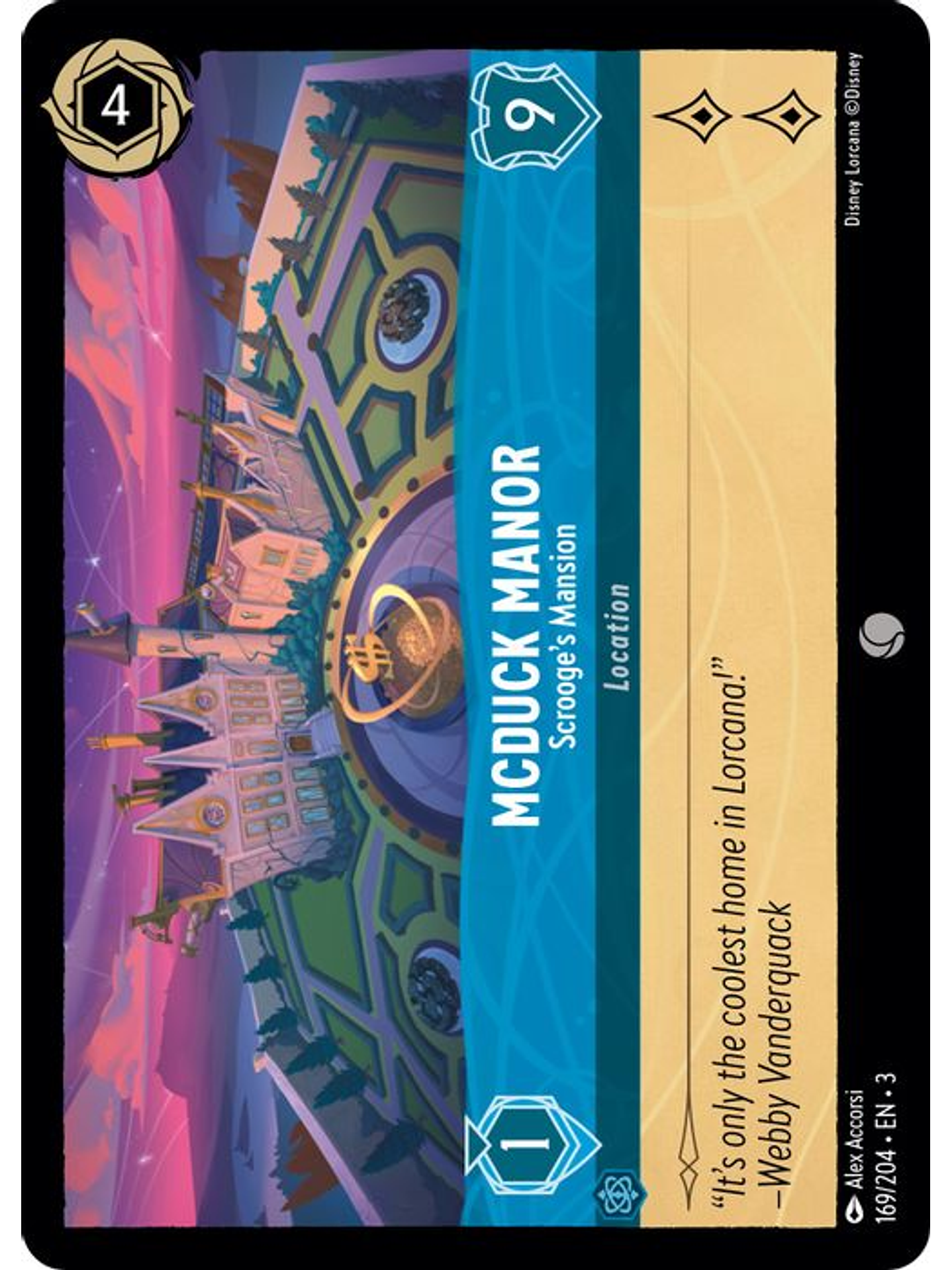 McDuck Manor - Scrooge's Mansion  - 169/204 - Common 1