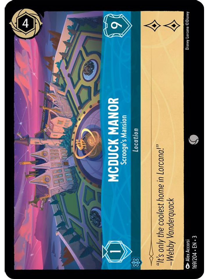 McDuck Manor - Scrooge's Mansion  - 169/204 - Common 1