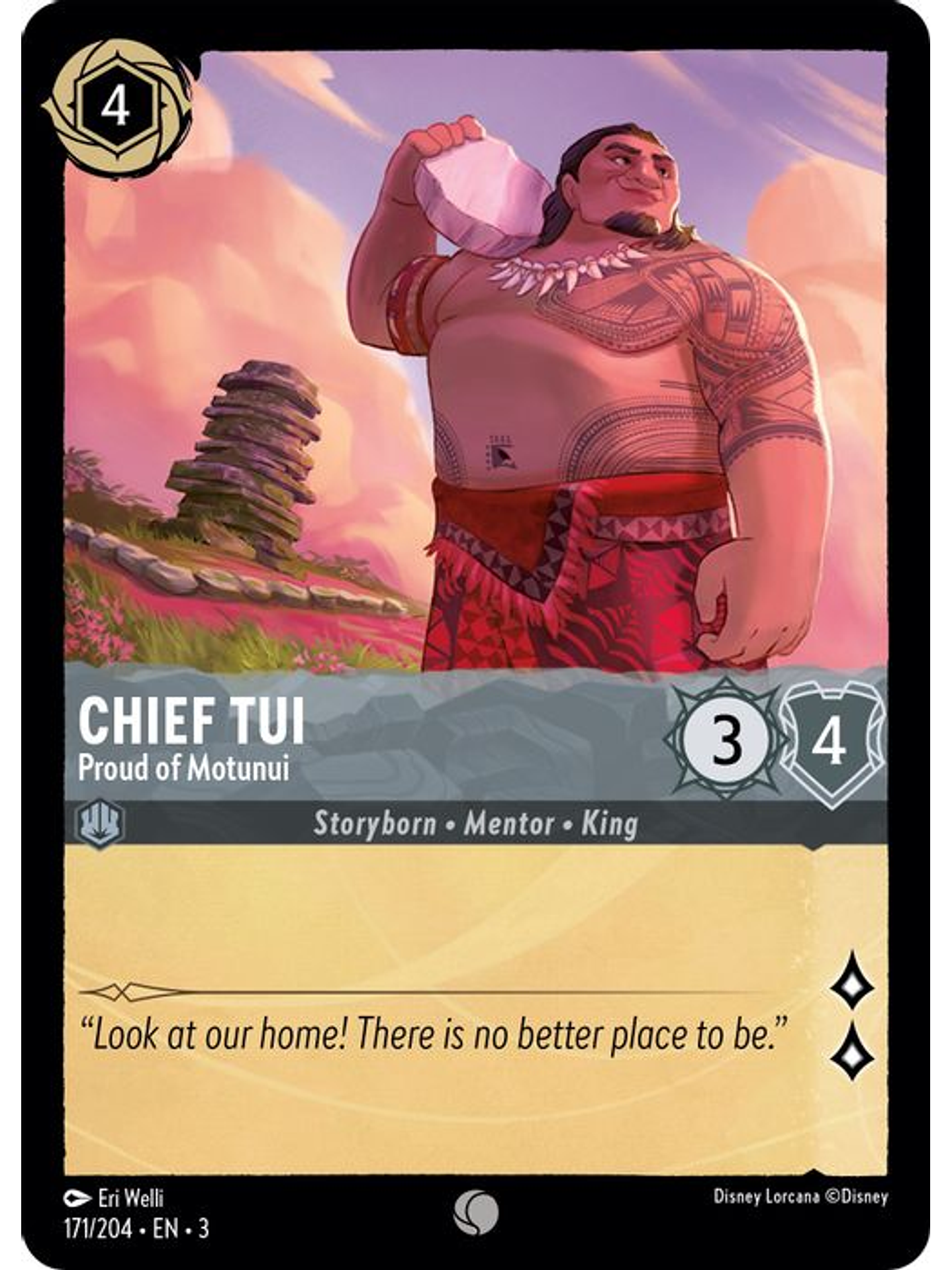 Chief Tui - Proud of Motunui  - 171/204 - Common 1