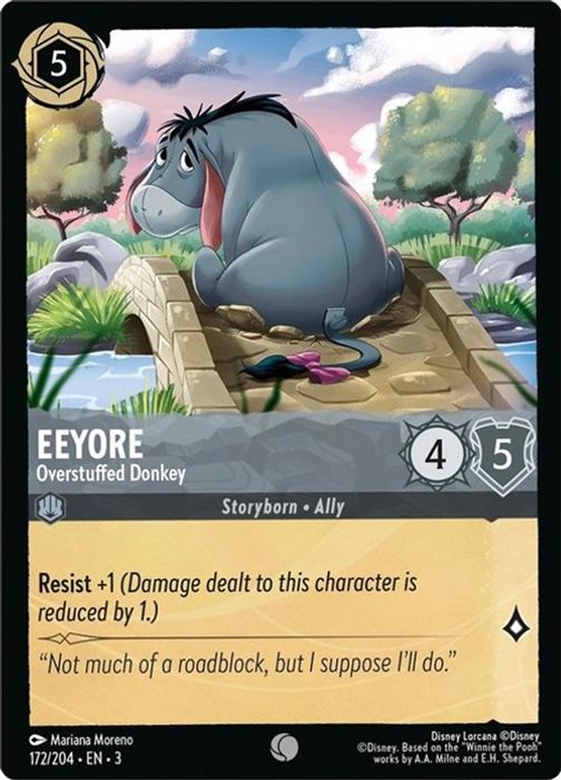 Eeyore - Overstuffed Donkey  - 172/204 - Common