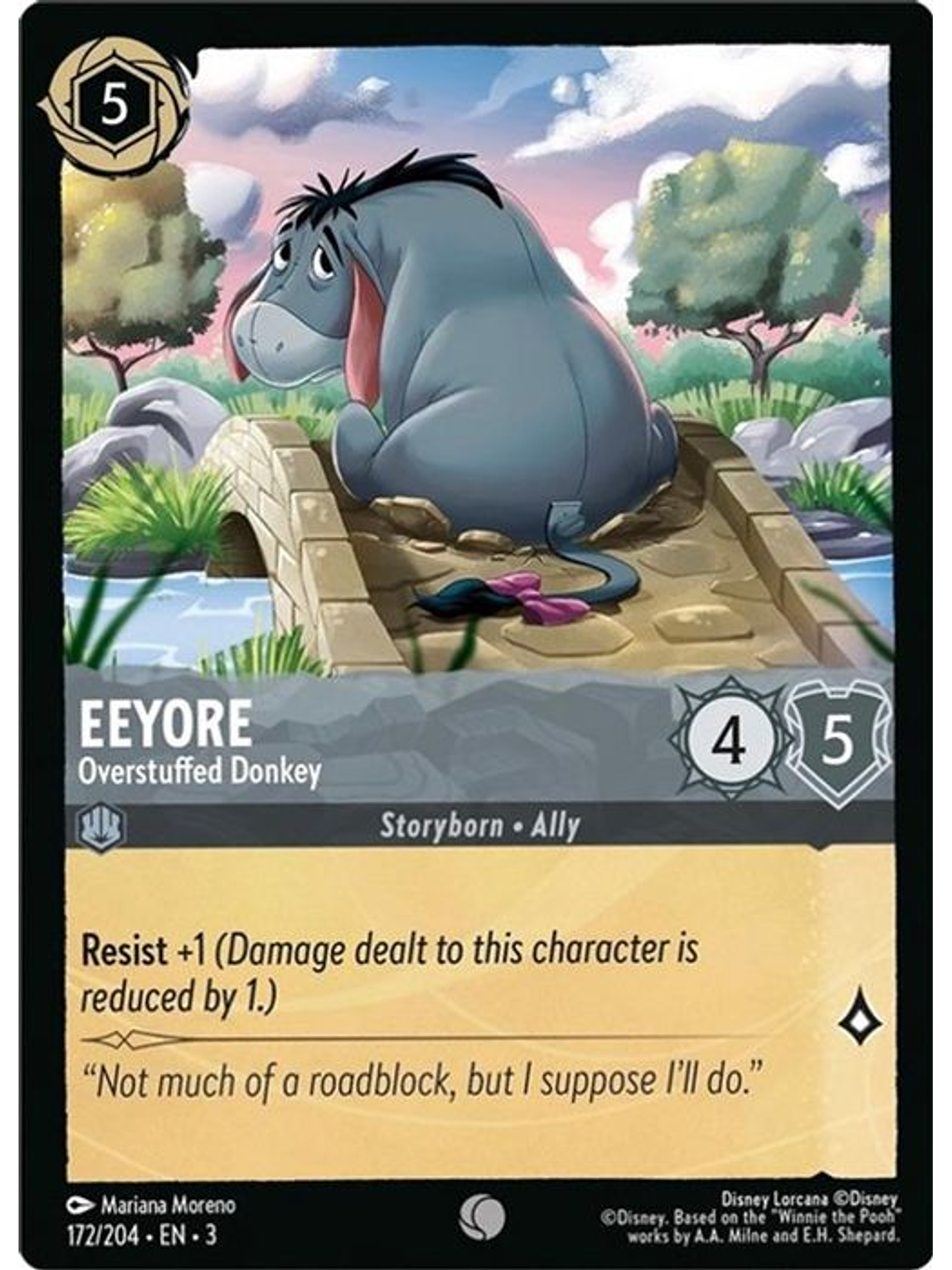 Eeyore - Overstuffed Donkey  - 172/204 - Common 1