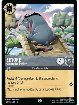 Eeyore - Overstuffed Donkey  - 172/204 - Common