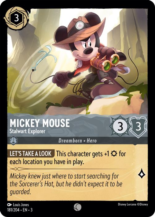 Mickey Mouse - Stalwart Explorer  - 181/204 - Common