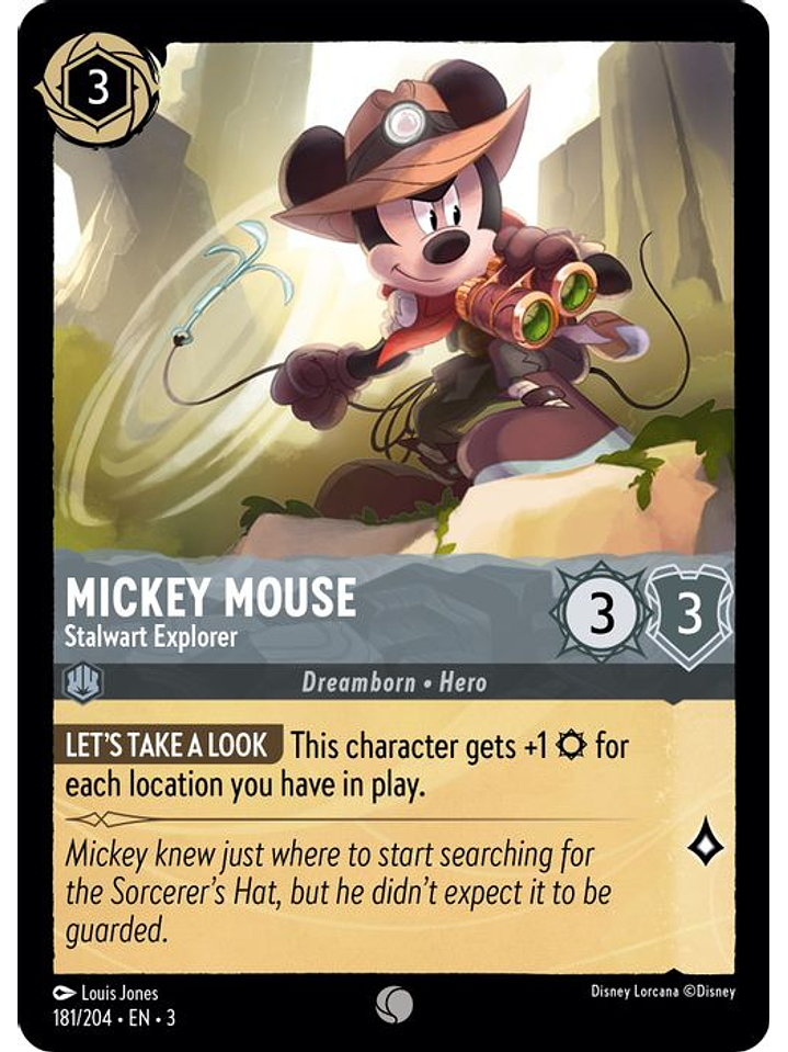 Mickey Mouse - Stalwart Explorer  - 181/204 - Common 1