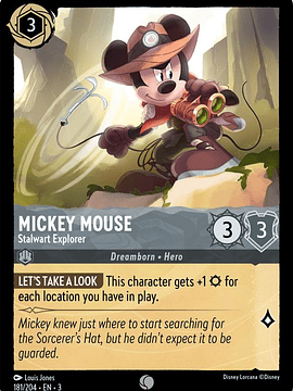 Mickey Mouse - Stalwart Explorer  - 181/204 - Common