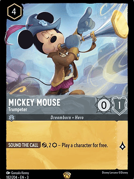 Mickey Mouse -Trumpeter  - 182/204 - Legendary