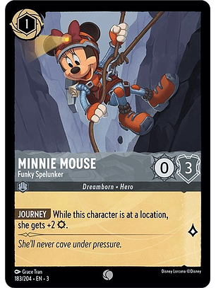 Minnie Mouse - Funky Spelunker  - 183/204 - Common