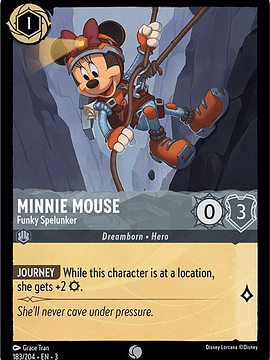 Minnie Mouse - Funky Spelunker  - 183/204 - Common