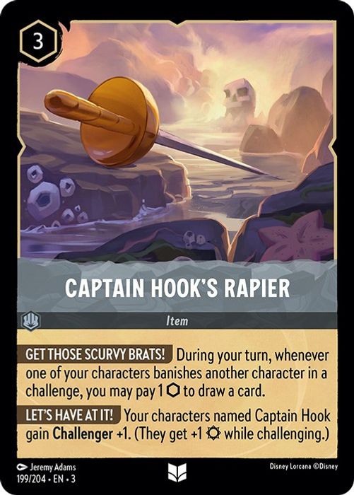 Captain Hook's Rapier  - 199/204 - Uncommon