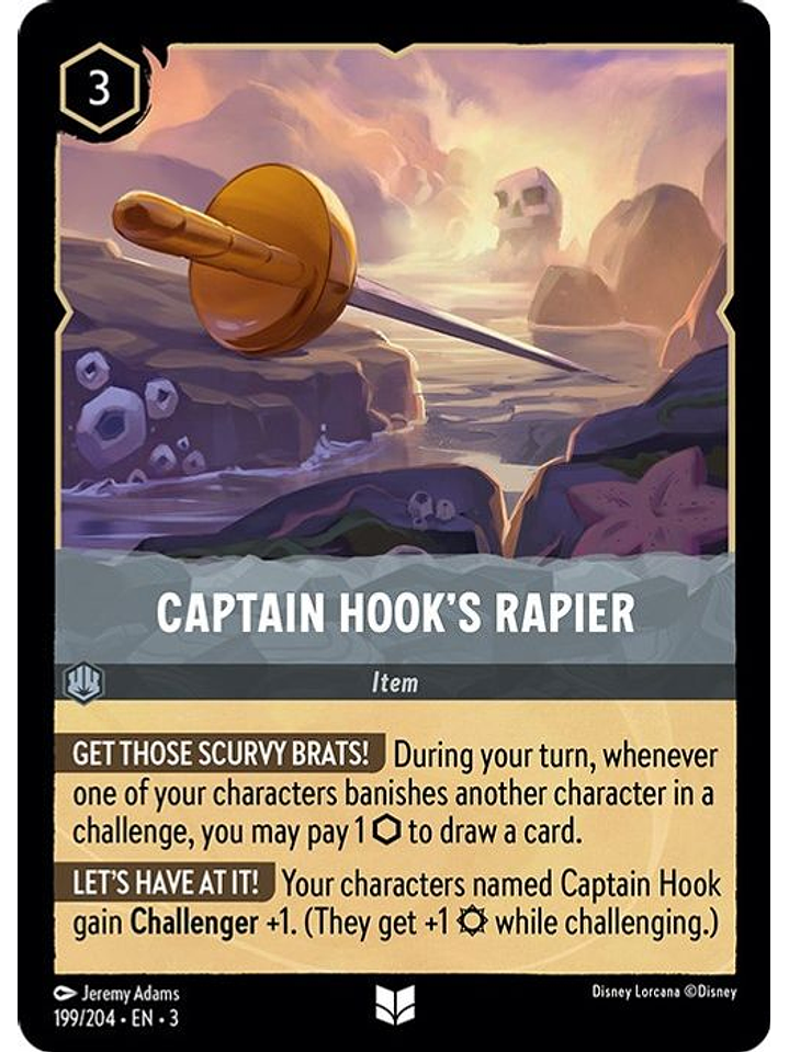 Captain Hook's Rapier  - 199/204 - Uncommon 1