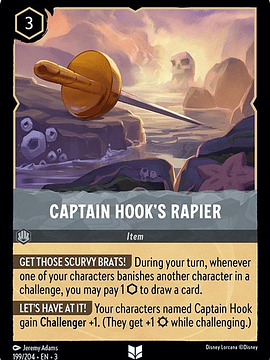 Captain Hook's Rapier  - 199/204 - Uncommon