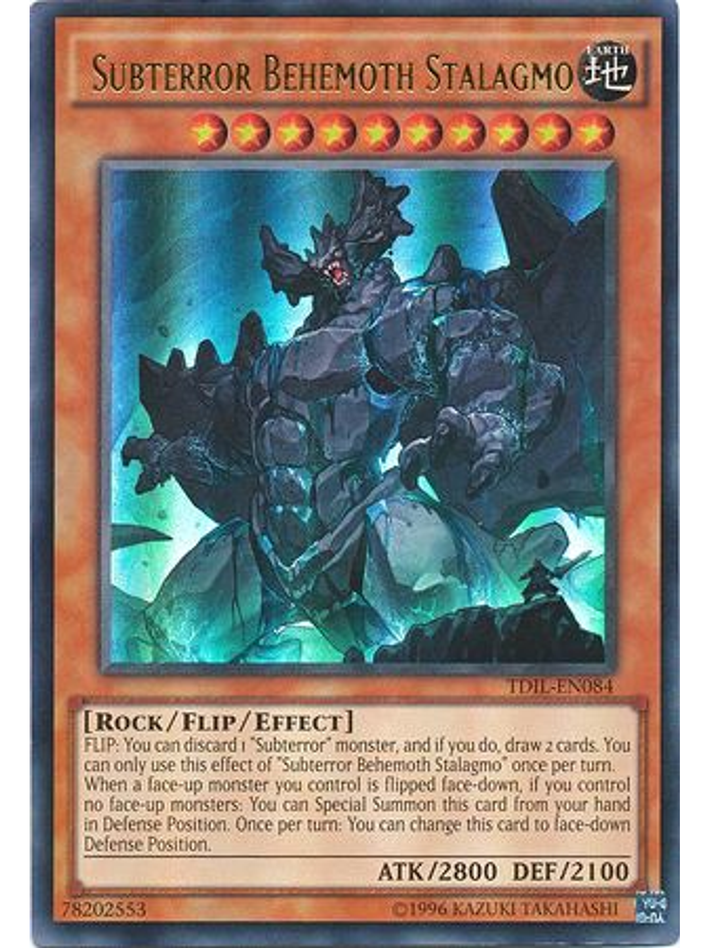 Subterror Behemoth Stalagmo - TDIL-EN084 - Ultra Rare Unlimited 1