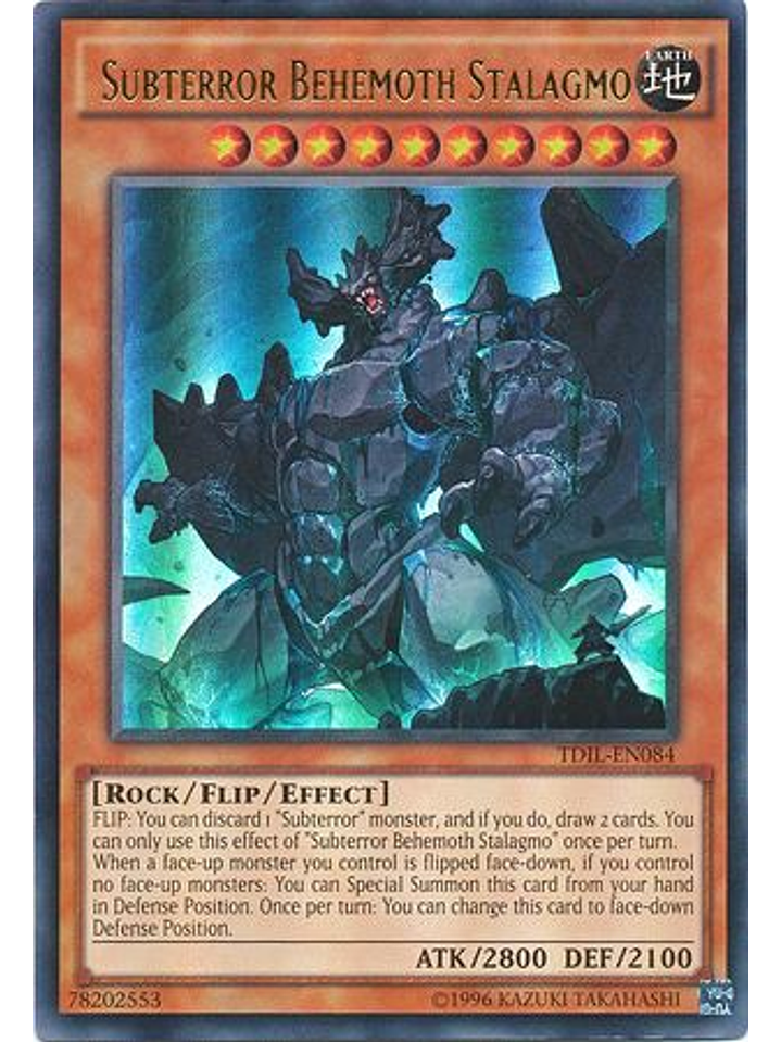 Subterror Behemoth Stalagmo - TDIL-EN084 - Ultra Rare Unlimited 1