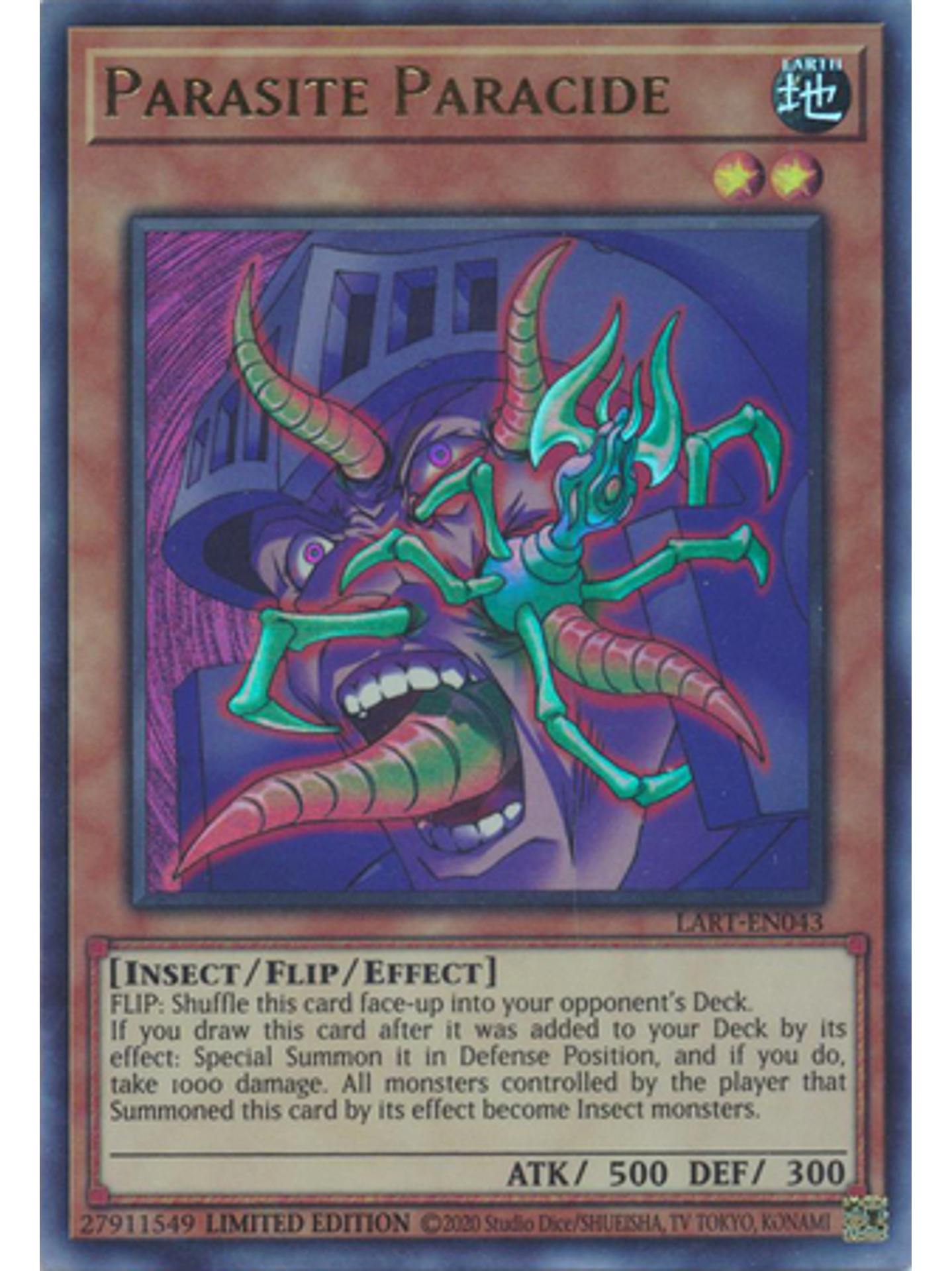 Parasite Paracide - LART-EN043 - Ultra Rare 1
