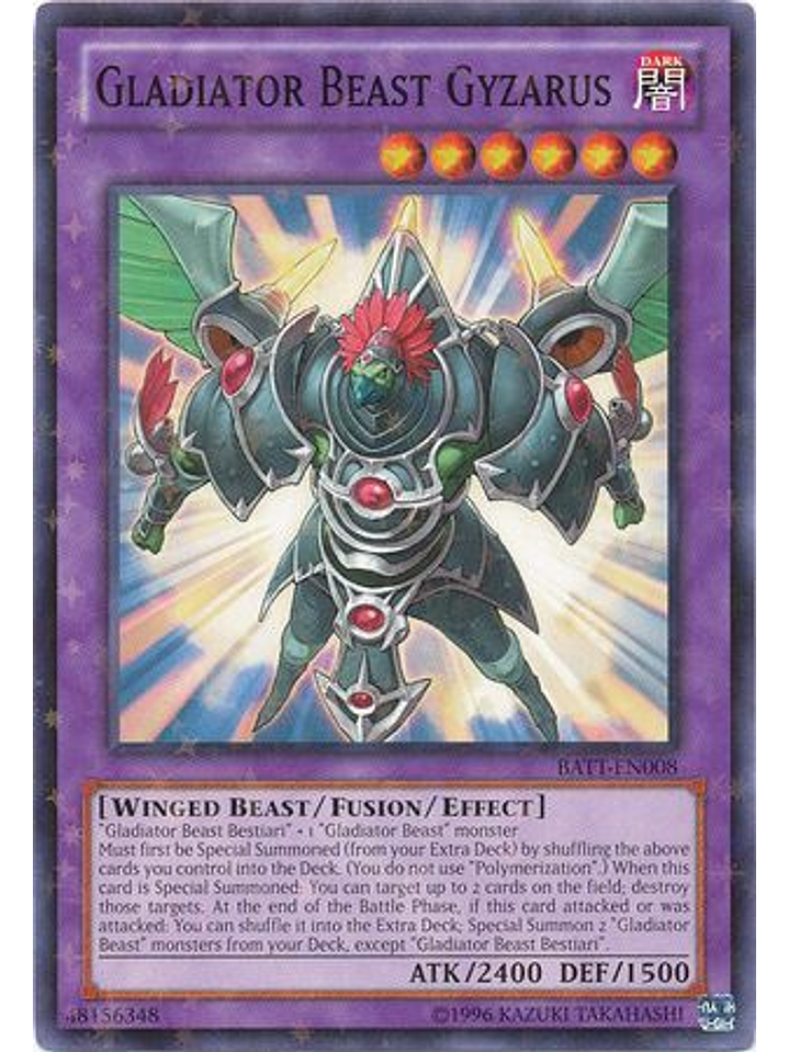 Gladiator Beast Gyzarus - BATT-EN008 - Starfoil Rare 1