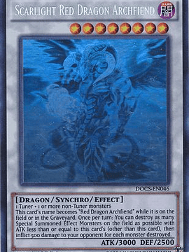 Scarlight Red Dragon Archfiend - DOCS-EN046 - Ghost Rare 1st Edition
