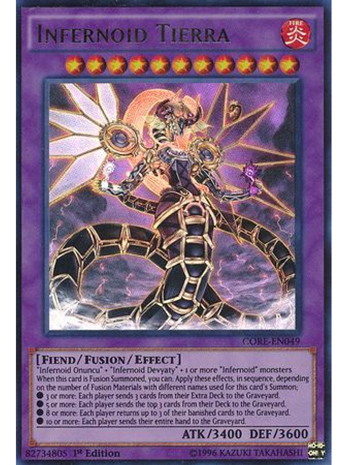 Infernoid Tierra - CORE-EN049 - Ultra Rare 1st Edition 1