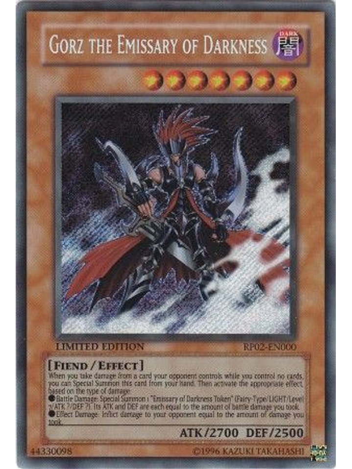 Gorz the Emissary of Darkness - RP02-EN000 - Secret Rare 1