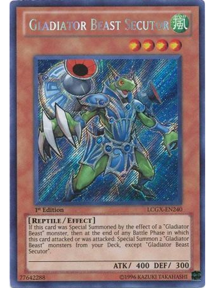 Gladiator Beast Secutor - LCGX-EN240 - Secret Rare 1st Edition 1