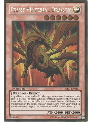 Prime Material Dragon - PGLD-EN065 - Gold Rare 1st Edition